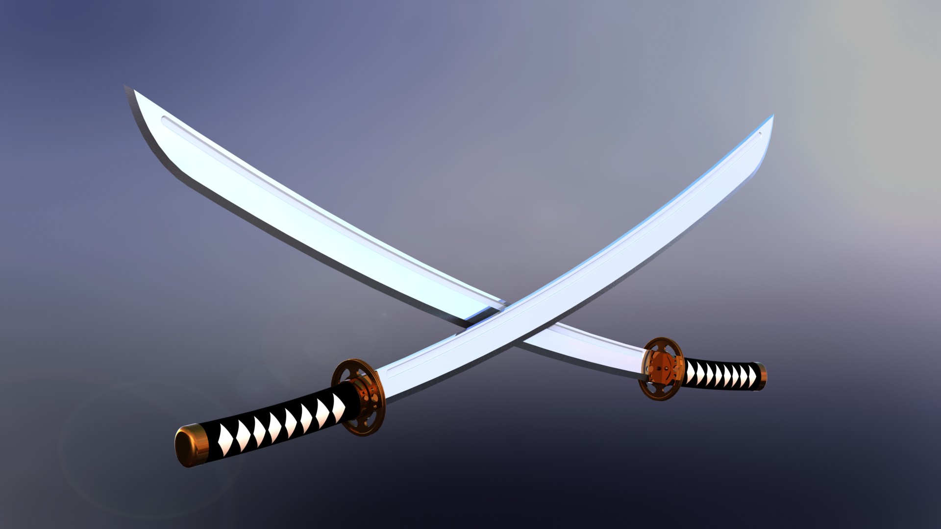 基于日本武士刀的东方剑
